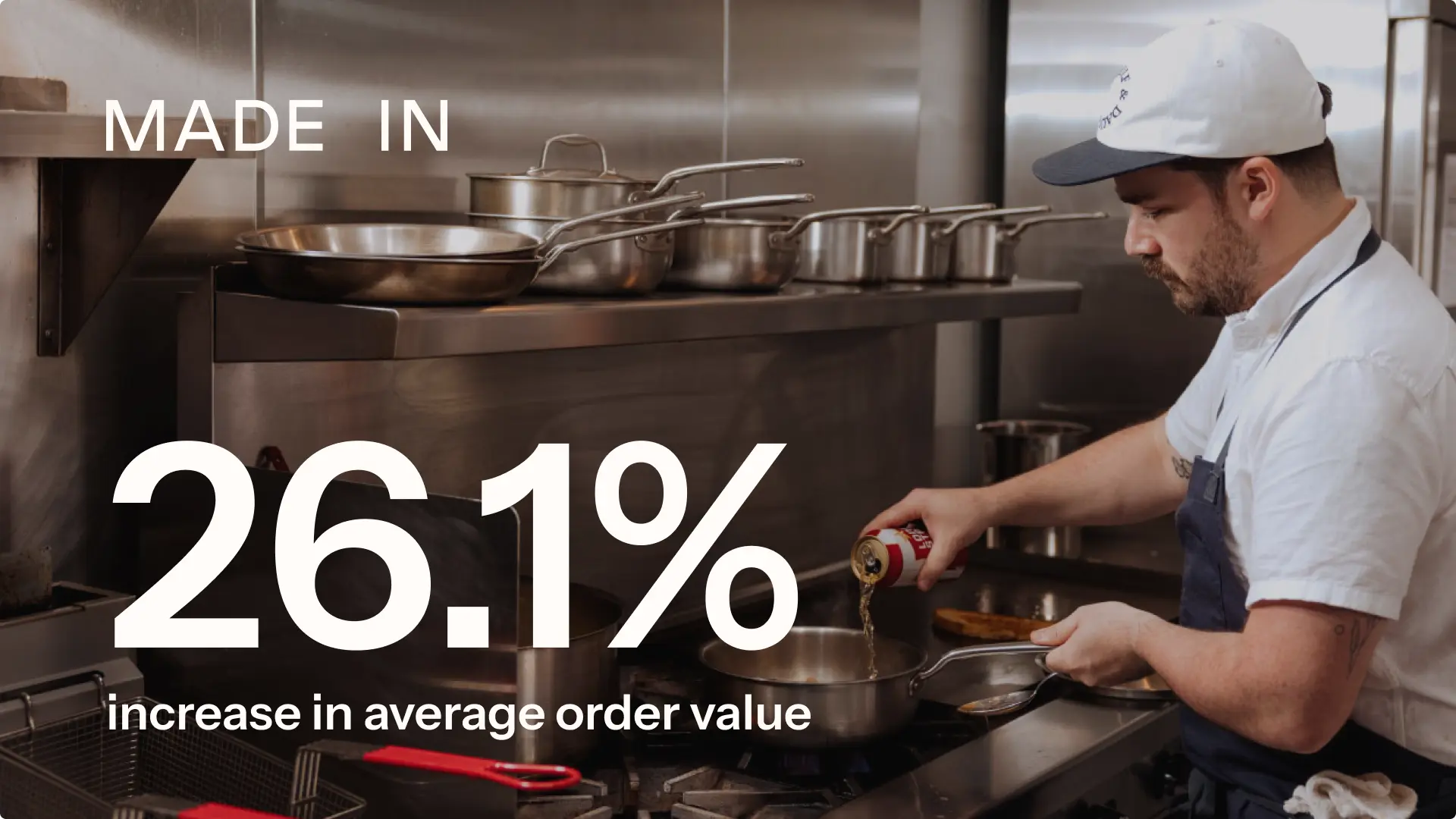 Made In achieved a 26.1% increase in average order value